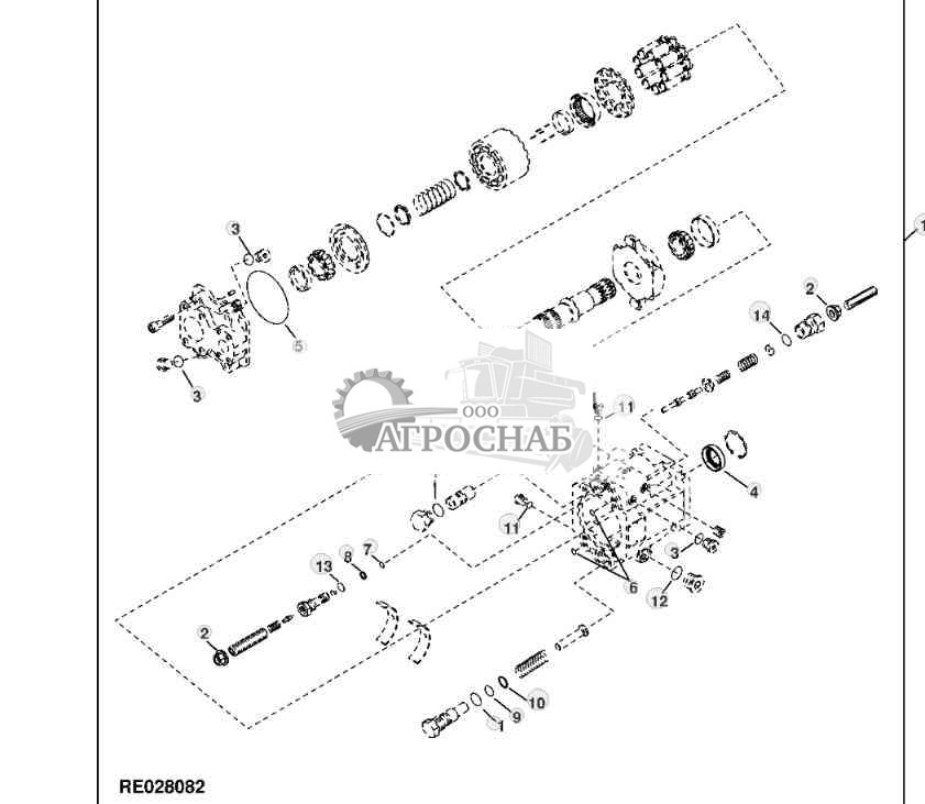 Hydraulic Pump Seal Kit (75 Cm3 (4.58 In3)) (Scraper Tractor) 